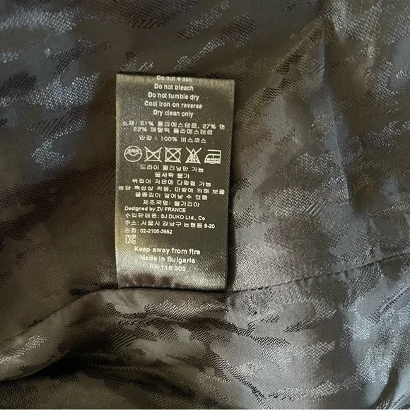 Zadig & Voltaire Vegas Pixel Deluxe Silver Jacket - Picture 12 of 16